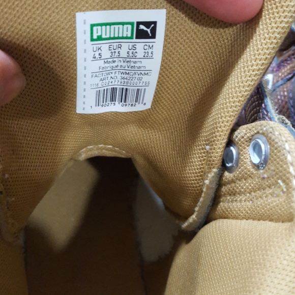 Girls Puma High tops size 5.5 - Picture 5 of 6